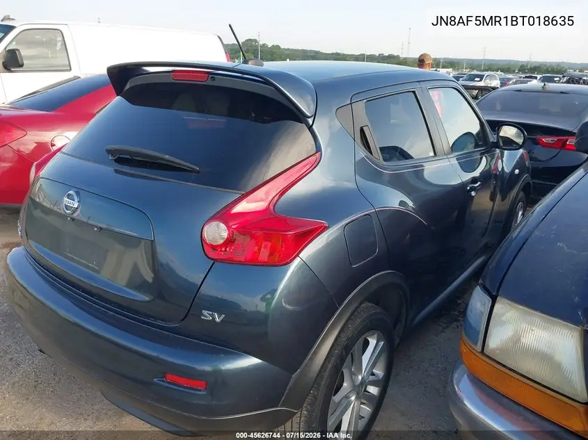 2011 Nissan Juke Sv VIN: JN8AF5MR1BT018635 Lot: 45626744