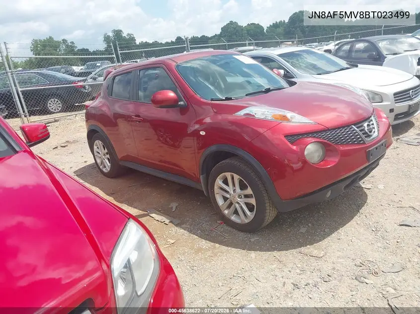 2011 Nissan Juke Sl VIN: JN8AF5MV8BT023490 Lot: 45638622