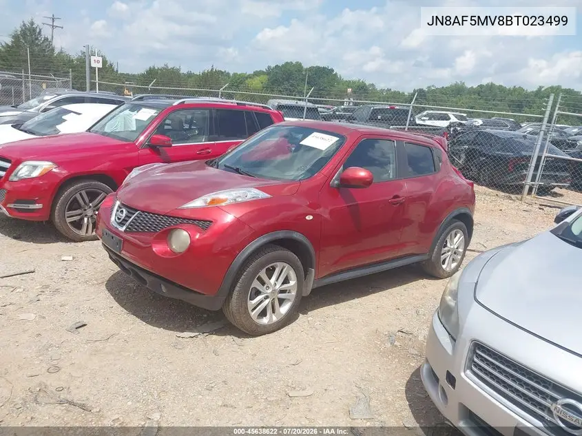 2011 Nissan Juke Sl VIN: JN8AF5MV8BT023490 Lot: 45638622