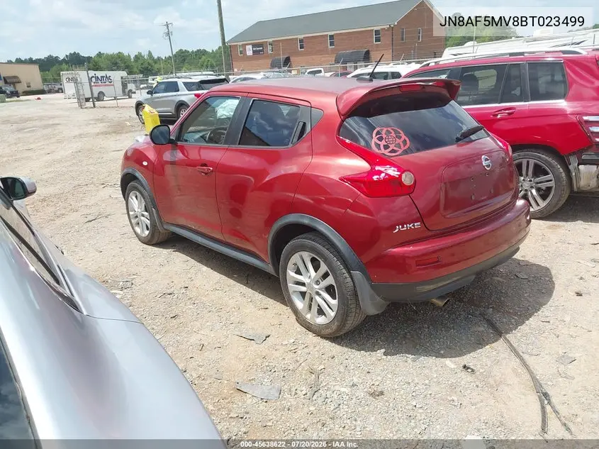 2011 Nissan Juke Sl VIN: JN8AF5MV8BT023490 Lot: 45638622