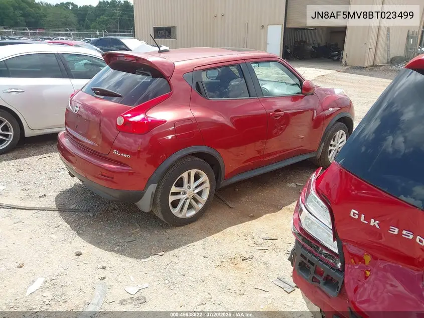 2011 Nissan Juke Sl VIN: JN8AF5MV8BT023490 Lot: 45638622
