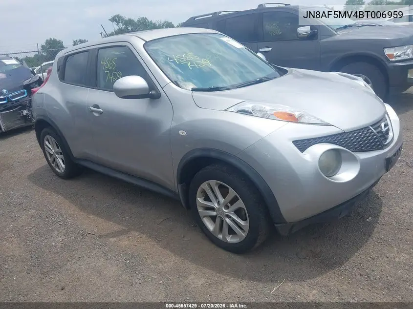 2011 Nissan Juke Sv VIN: JN8AF5MV4BT006959 Lot: 45657429