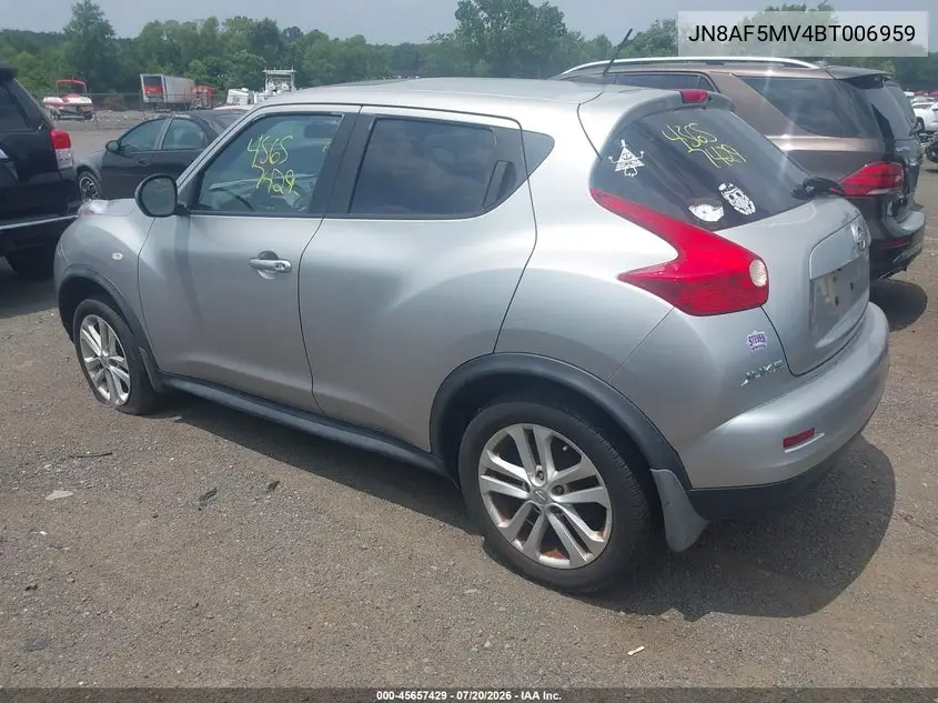 2011 Nissan Juke Sv VIN: JN8AF5MV4BT006959 Lot: 45657429