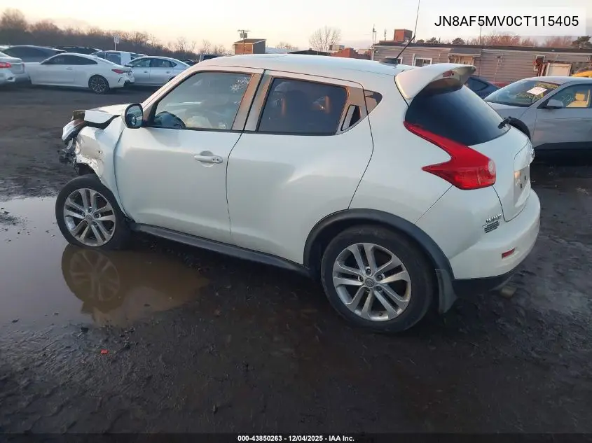 JN8AF5MV0CT115405 2012 Nissan Juke Sl