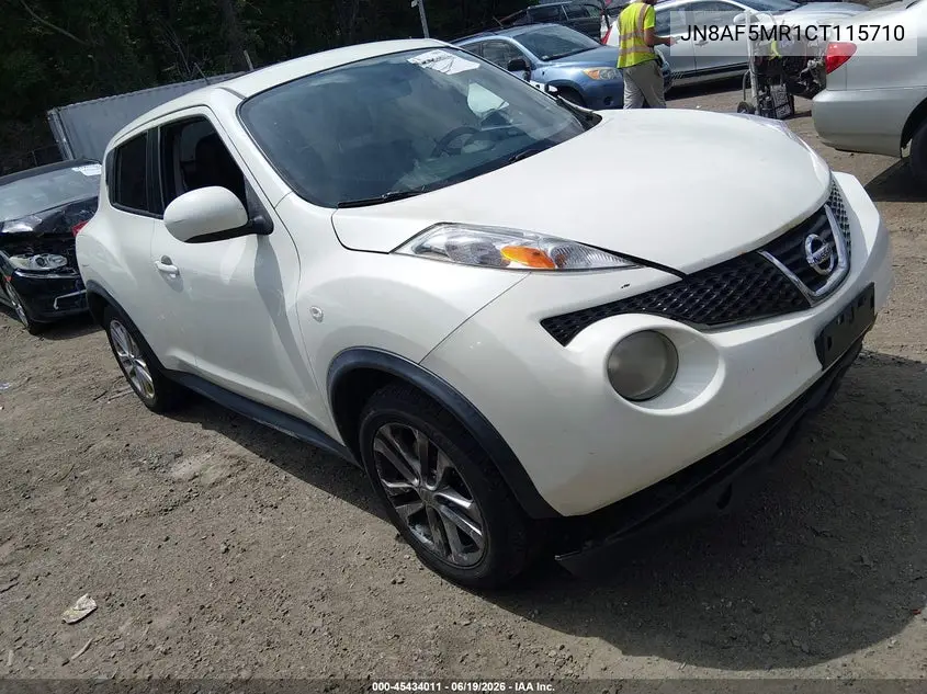 2012 Nissan Juke Sl VIN: JN8AF5MR1CT115710 Lot: 45434011