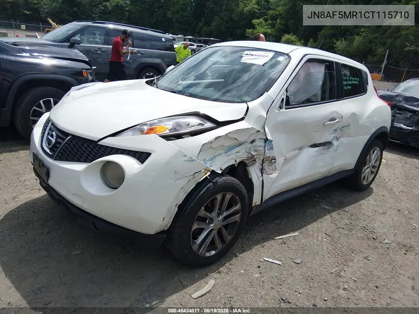 2012 Nissan Juke Sl VIN: JN8AF5MR1CT115710 Lot: 45434011