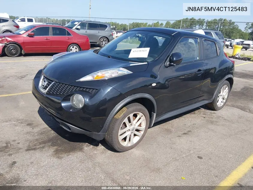 2012 Nissan Juke Sv VIN: JN8AF5MV4CT125483 Lot: 45438565