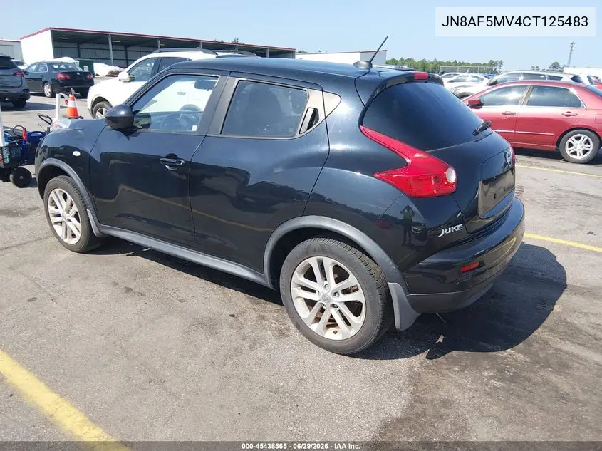 2012 Nissan Juke Sv VIN: JN8AF5MV4CT125483 Lot: 45438565