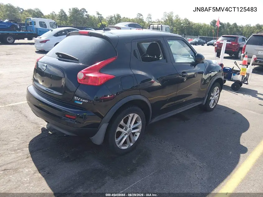 2012 Nissan Juke Sv VIN: JN8AF5MV4CT125483 Lot: 45438565