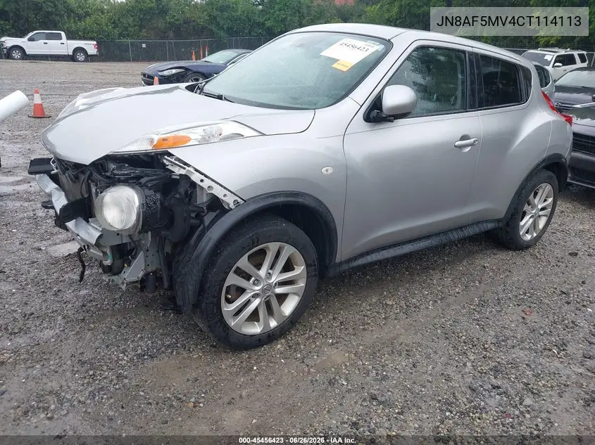 2012 Nissan Juke Sv VIN: JN8AF5MV4CT114113 Lot: 45456423