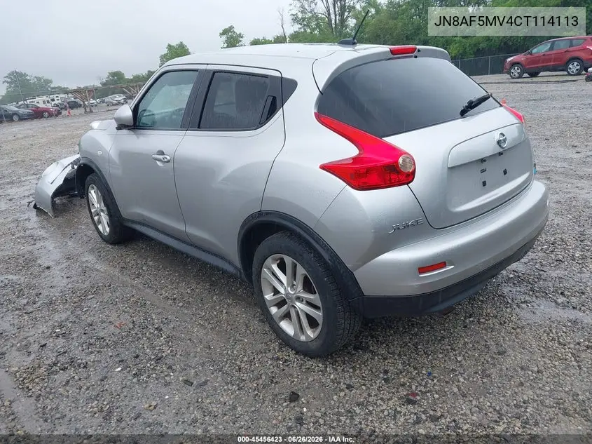 2012 Nissan Juke Sv VIN: JN8AF5MV4CT114113 Lot: 45456423