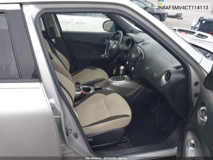 2012 Nissan Juke Sv VIN: JN8AF5MV4CT114113 Lot: 45456423