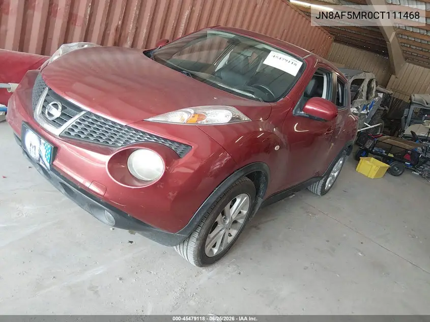 2012 Nissan Juke Sl VIN: JN8AF5MR0CT111468 Lot: 45479118