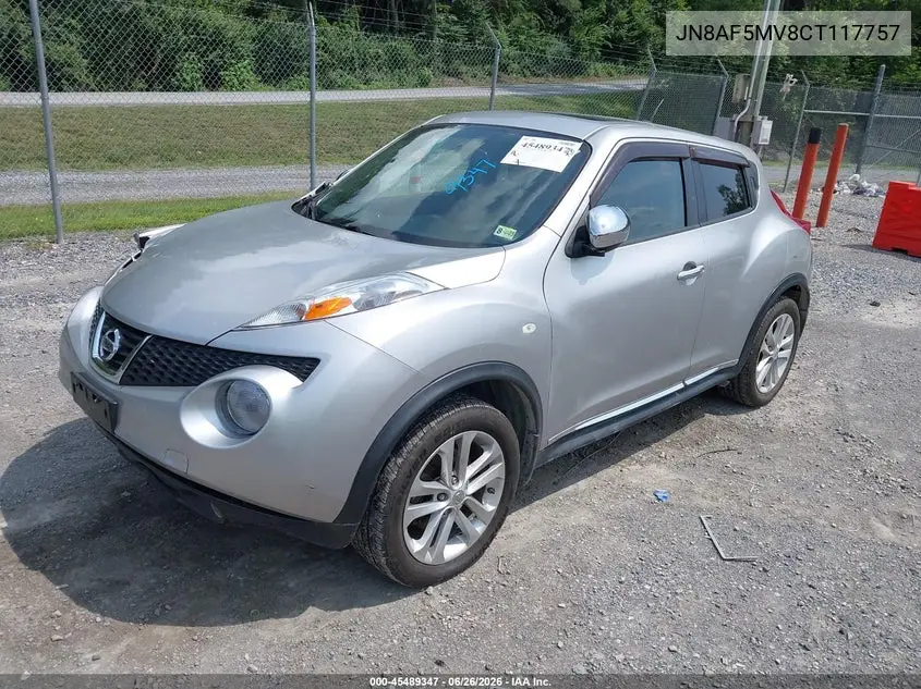 2012 Nissan Juke Sl VIN: JN8AF5MV8CT117757 Lot: 45489347