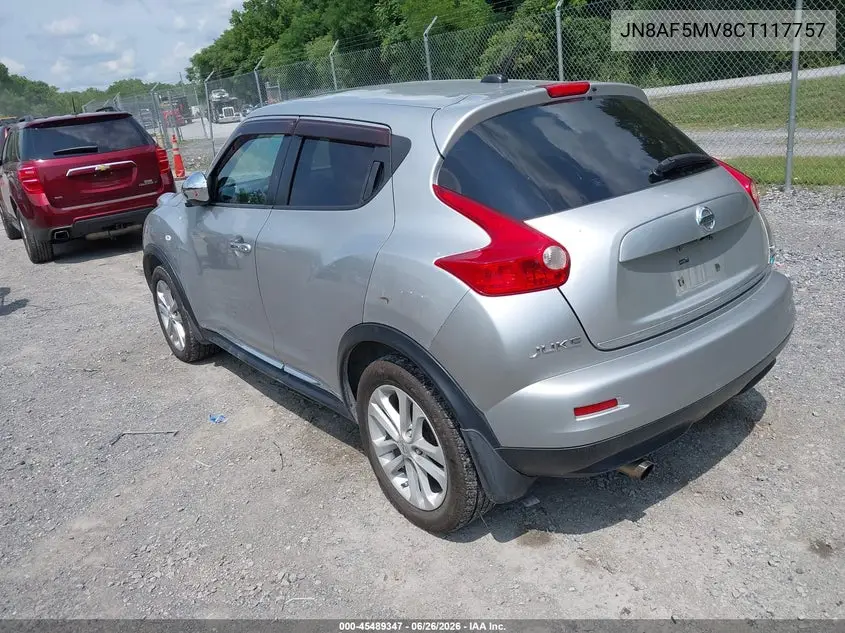 2012 Nissan Juke Sl VIN: JN8AF5MV8CT117757 Lot: 45489347