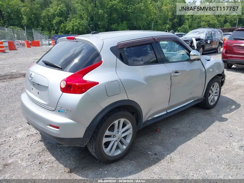 2012 Nissan Juke Sl VIN: JN8AF5MV8CT117757 Lot: 45489347
