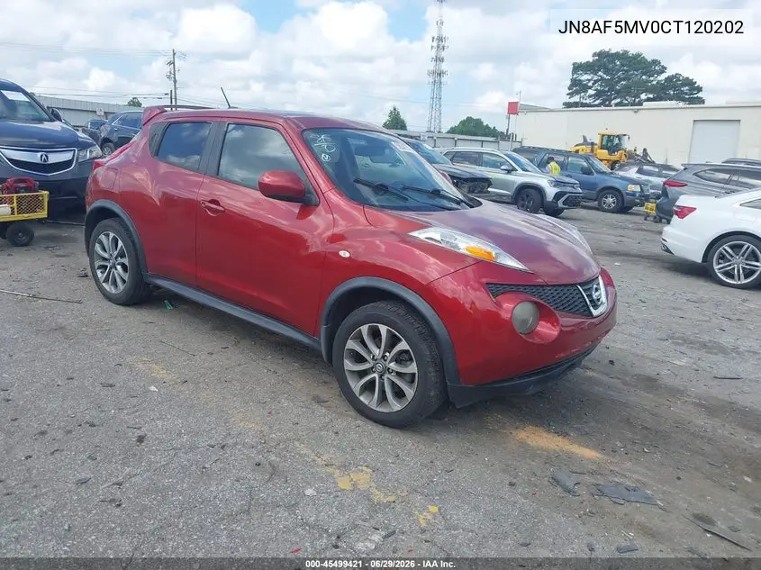 2012 Nissan Juke Sl VIN: JN8AF5MV0CT120202 Lot: 45499421