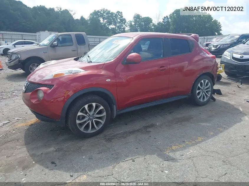 2012 Nissan Juke Sl VIN: JN8AF5MV0CT120202 Lot: 45499421