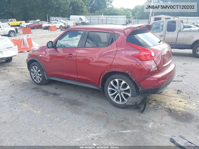 2012 Nissan Juke Sl VIN: JN8AF5MV0CT120202 Lot: 45499421