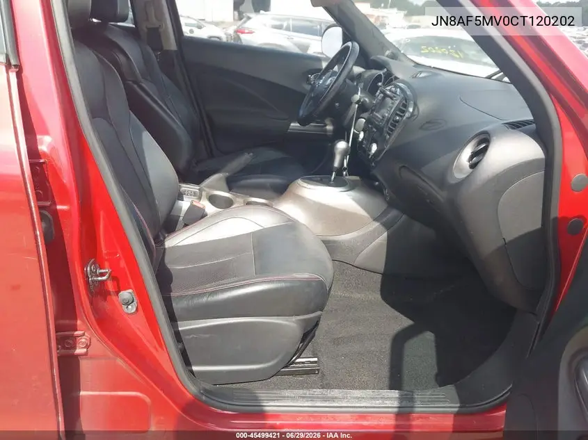 2012 Nissan Juke Sl VIN: JN8AF5MV0CT120202 Lot: 45499421