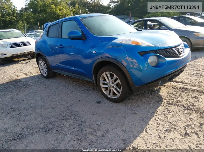 2012 Nissan Juke Sv VIN: JN8AF5MR7CT113394 Lot: 45521256