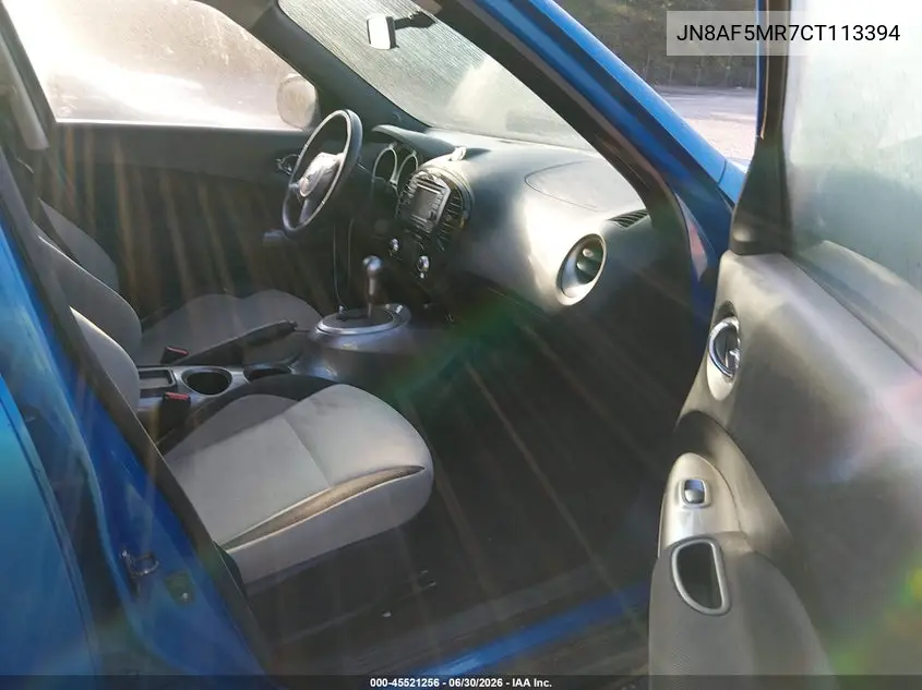 2012 Nissan Juke Sv VIN: JN8AF5MR7CT113394 Lot: 45521256