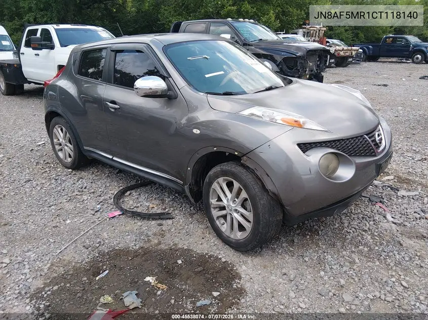 2012 Nissan Juke Sl VIN: JN8AF5MR1CT118140 Lot: 45538074