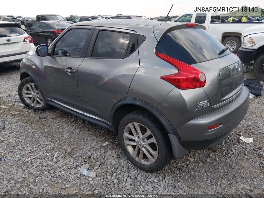 2012 Nissan Juke Sl VIN: JN8AF5MR1CT118140 Lot: 45538074