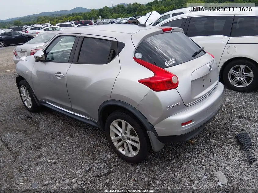 2012 Nissan Juke Sv VIN: JN8AF5MR3CT111626 Lot: 45541402