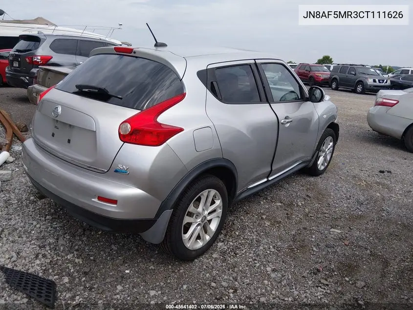 2012 Nissan Juke Sv VIN: JN8AF5MR3CT111626 Lot: 45541402