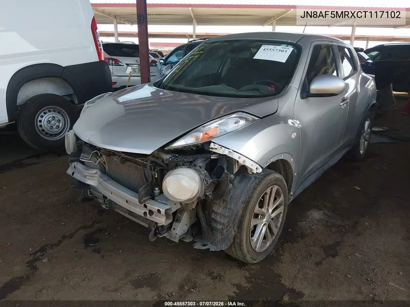 2012 Nissan Juke Sv VIN: JN8AF5MRXCT117102 Lot: 45557303