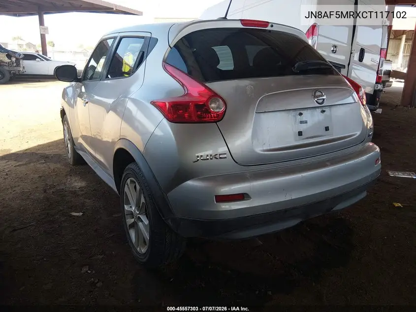 2012 Nissan Juke Sv VIN: JN8AF5MRXCT117102 Lot: 45557303