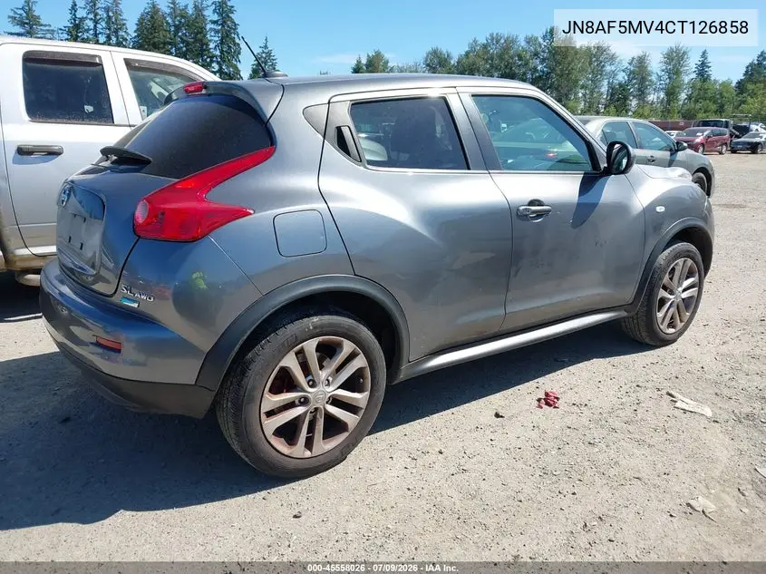 2012 Nissan Juke Sl VIN: JN8AF5MV4CT126858 Lot: 45558026
