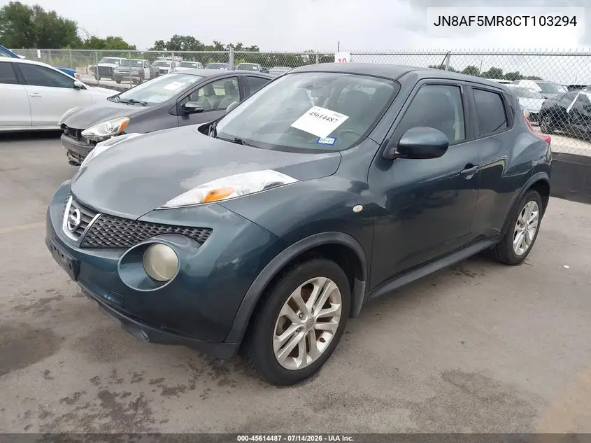 2012 Nissan Juke Sl VIN: JN8AF5MR8CT103294 Lot: 45614487
