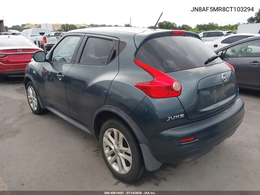 2012 Nissan Juke Sl VIN: JN8AF5MR8CT103294 Lot: 45614487