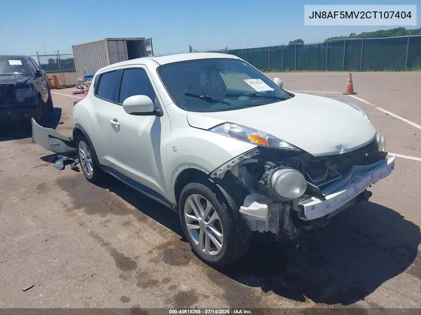 2012 Nissan Juke Sl VIN: JN8AF5MV2CT107404 Lot: 45618265