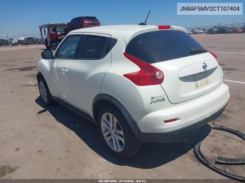 2012 Nissan Juke Sl VIN: JN8AF5MV2CT107404 Lot: 45618265