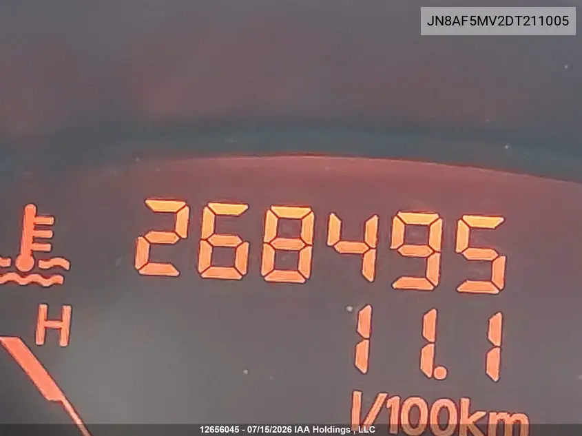 2013 Nissan Juke Nismo/Sl/Sv VIN: JN8AF5MV2DT211005 Lot: 12656045x