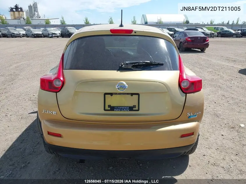 2013 Nissan Juke Nismo/Sl/Sv VIN: JN8AF5MV2DT211005 Lot: 12656045x