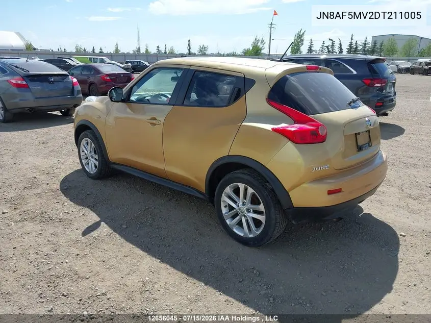 2013 Nissan Juke Nismo/Sl/Sv VIN: JN8AF5MV2DT211005 Lot: 12656045x
