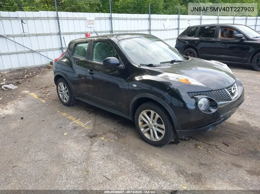 2013 Nissan Juke S VIN: JN8AF5MV4DT227903 Lot: 45386407