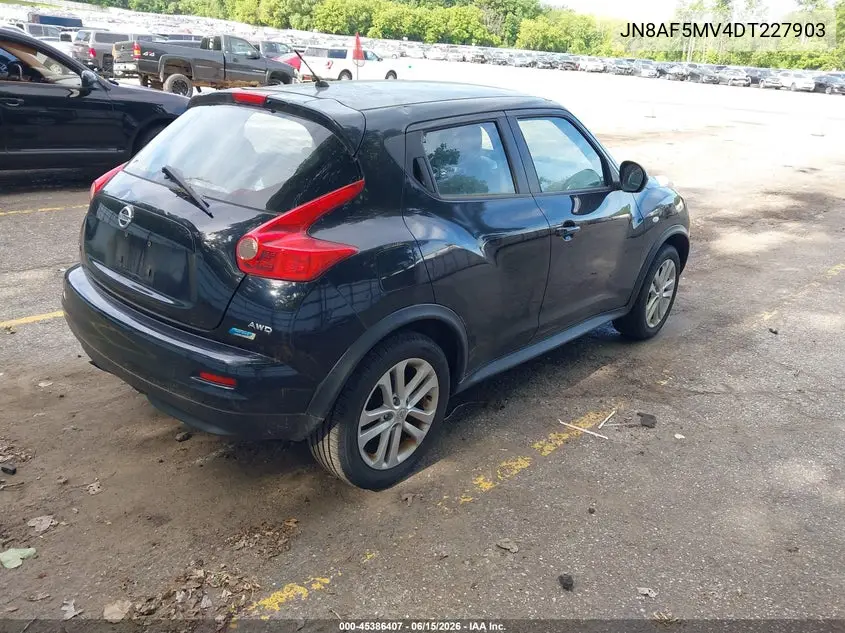2013 Nissan Juke S VIN: JN8AF5MV4DT227903 Lot: 45386407