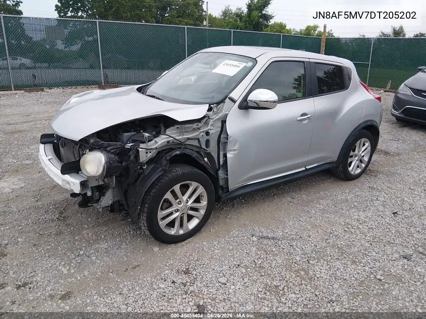 2013 Nissan Juke Sv VIN: JN8AF5MV7DT205202 Lot: 45455404