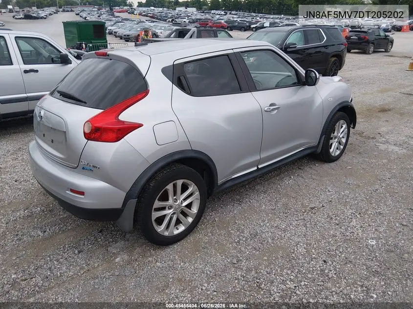 2013 Nissan Juke Sv VIN: JN8AF5MV7DT205202 Lot: 45455404
