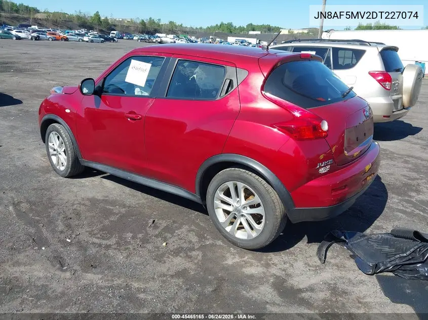 2013 Nissan Juke S VIN: JN8AF5MV2DT227074 Lot: 45465165