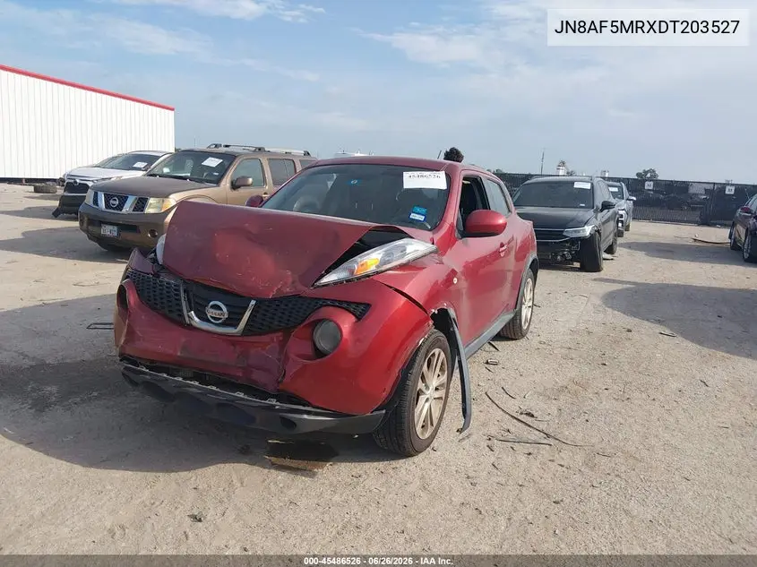 2013 Nissan Juke S VIN: JN8AF5MRXDT203527 Lot: 45486526
