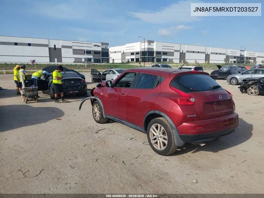 2013 Nissan Juke S VIN: JN8AF5MRXDT203527 Lot: 45486526