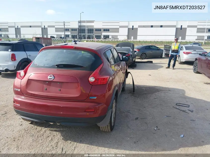 2013 Nissan Juke S VIN: JN8AF5MRXDT203527 Lot: 45486526