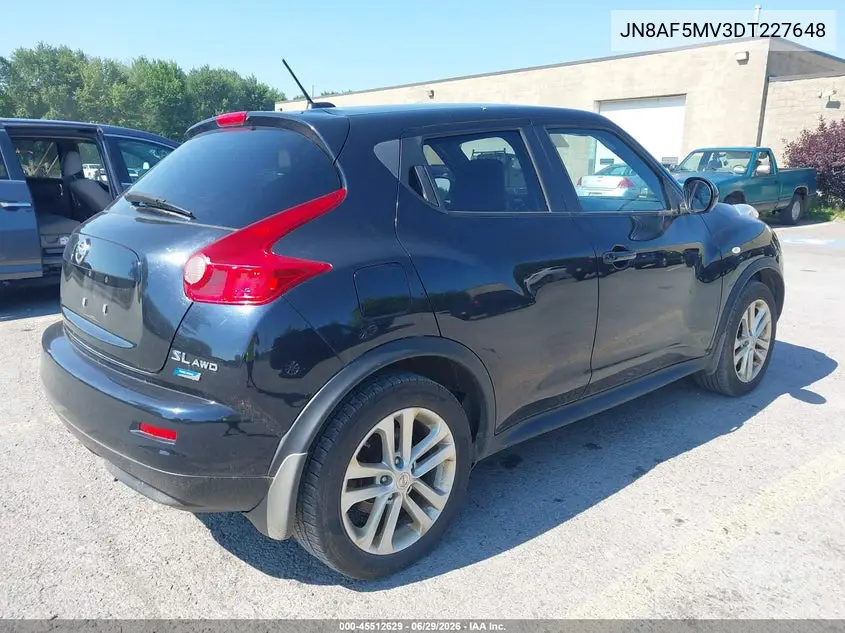 2013 Nissan Juke Sl VIN: JN8AF5MV3DT227648 Lot: 45512629