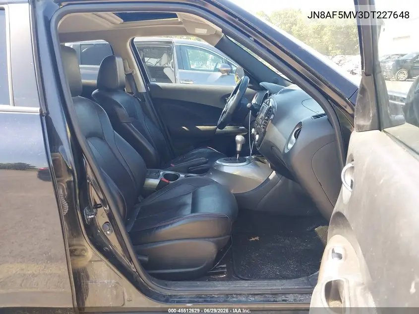 2013 Nissan Juke Sl VIN: JN8AF5MV3DT227648 Lot: 45512629